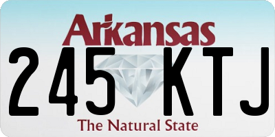 AR license plate 245KTJ