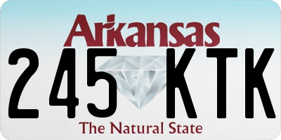 AR license plate 245KTK