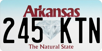 AR license plate 245KTN