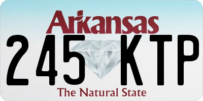 AR license plate 245KTP