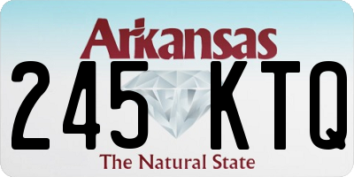 AR license plate 245KTQ