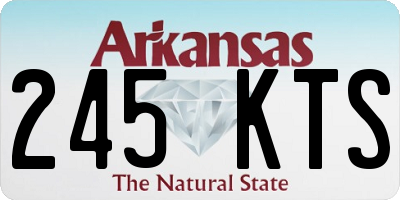 AR license plate 245KTS