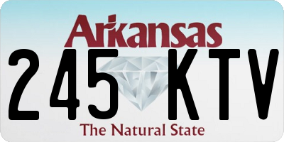 AR license plate 245KTV