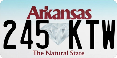 AR license plate 245KTW