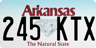 AR license plate 245KTX