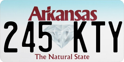 AR license plate 245KTY