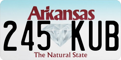 AR license plate 245KUB