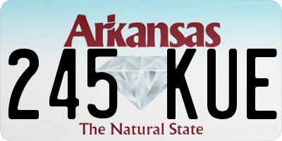AR license plate 245KUE