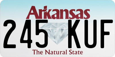 AR license plate 245KUF
