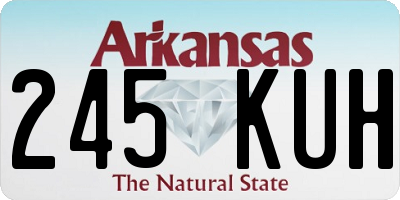 AR license plate 245KUH