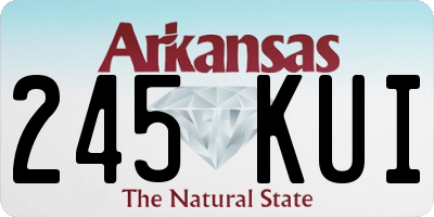 AR license plate 245KUI