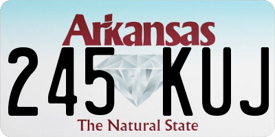 AR license plate 245KUJ