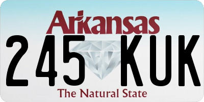 AR license plate 245KUK