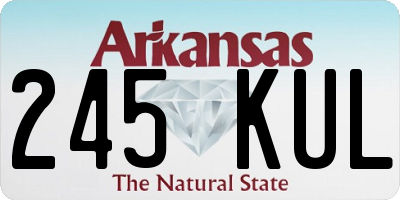 AR license plate 245KUL