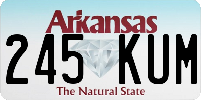 AR license plate 245KUM