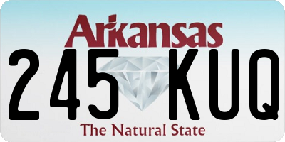 AR license plate 245KUQ