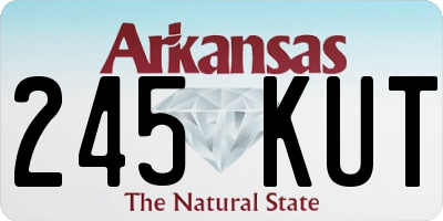 AR license plate 245KUT