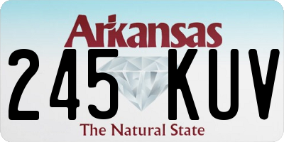 AR license plate 245KUV