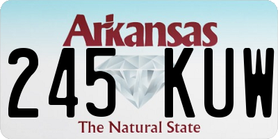 AR license plate 245KUW