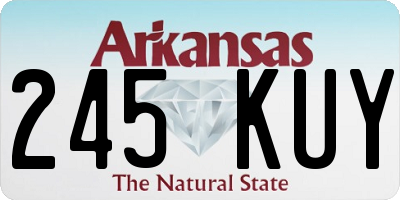 AR license plate 245KUY