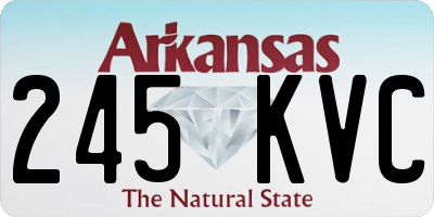 AR license plate 245KVC