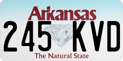 AR license plate 245KVD