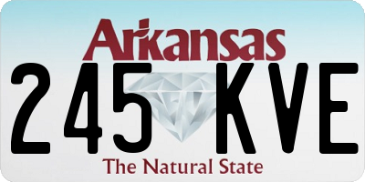 AR license plate 245KVE
