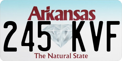 AR license plate 245KVF