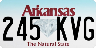 AR license plate 245KVG
