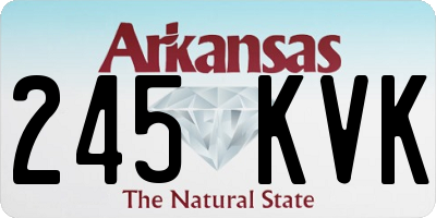 AR license plate 245KVK