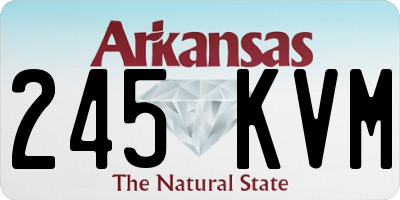 AR license plate 245KVM