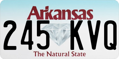 AR license plate 245KVQ