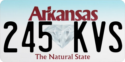 AR license plate 245KVS