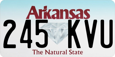 AR license plate 245KVU