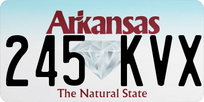 AR license plate 245KVX