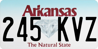 AR license plate 245KVZ