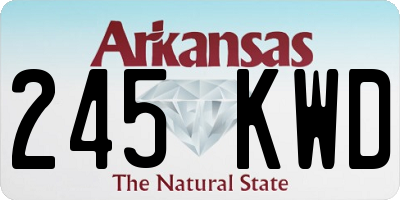 AR license plate 245KWD