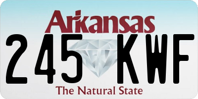 AR license plate 245KWF