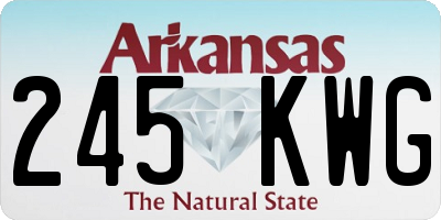 AR license plate 245KWG