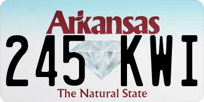 AR license plate 245KWI