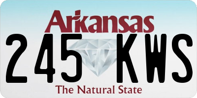 AR license plate 245KWS