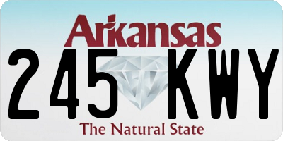 AR license plate 245KWY