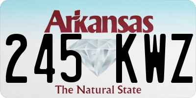 AR license plate 245KWZ