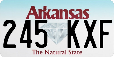 AR license plate 245KXF