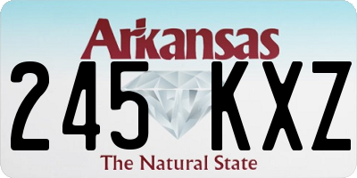 AR license plate 245KXZ