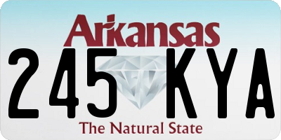 AR license plate 245KYA