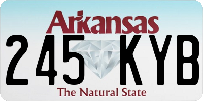 AR license plate 245KYB