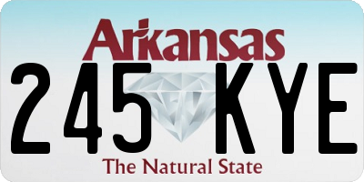 AR license plate 245KYE