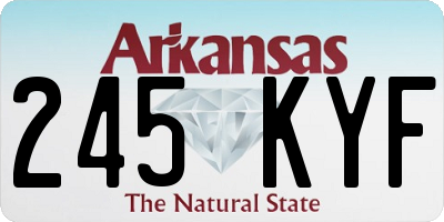 AR license plate 245KYF