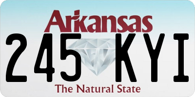 AR license plate 245KYI